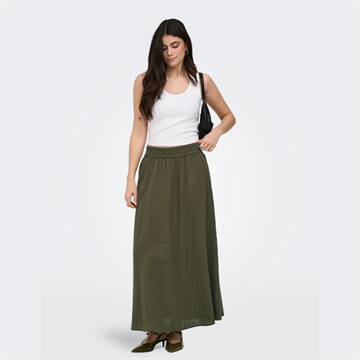 ONLY TIZANA LONG SKIRT WVN NOOS GRAPE LEAF - 15372613